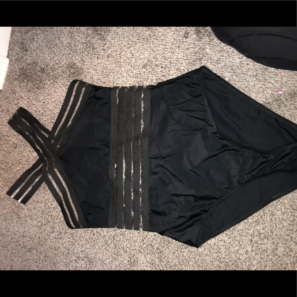 Black one piece bikini